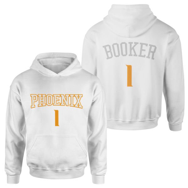 Devin Booker Phoenix Forma Hoodie XXL - Beyaz