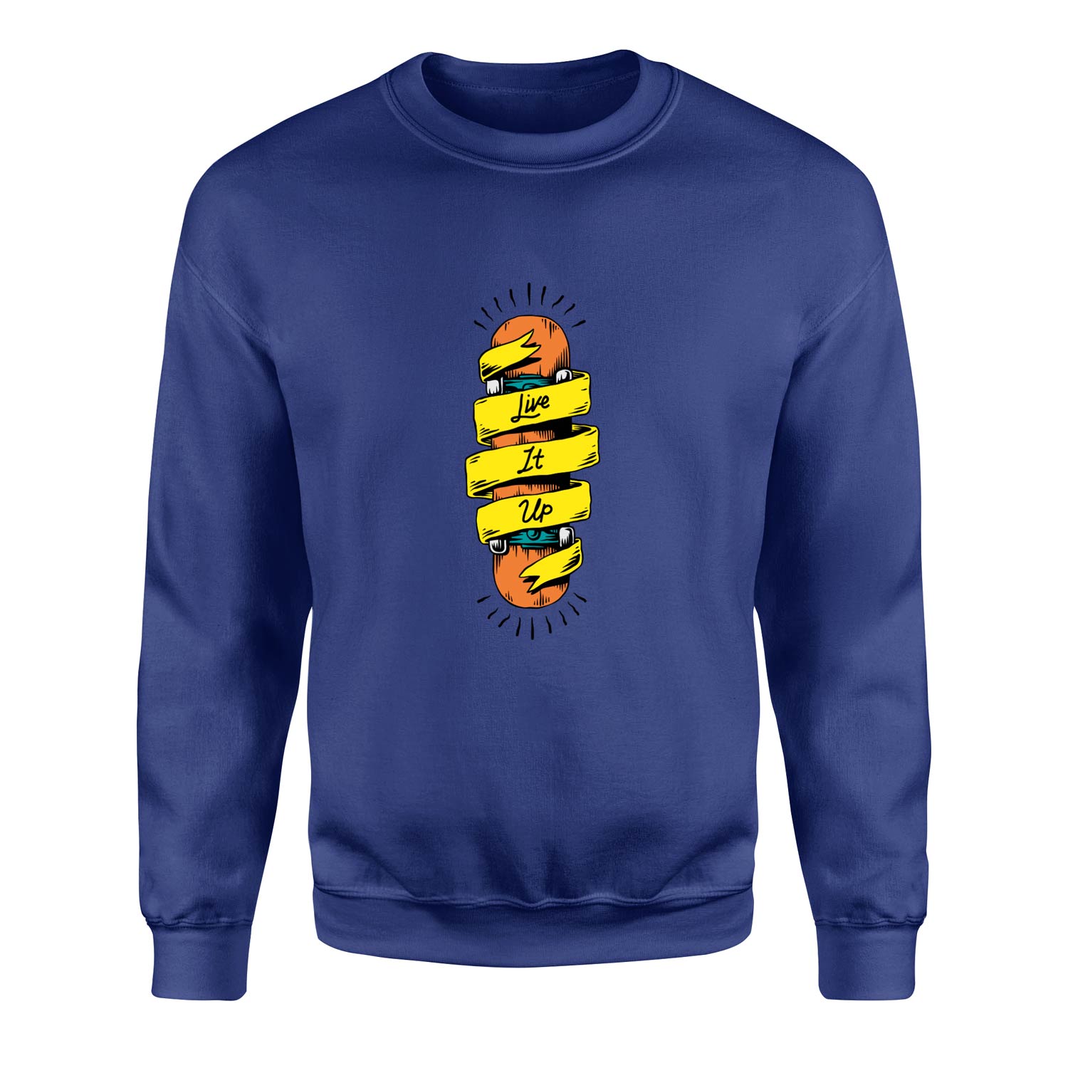 Live It Up Skates V1 Sweatshirt L - İndigo Mavisi