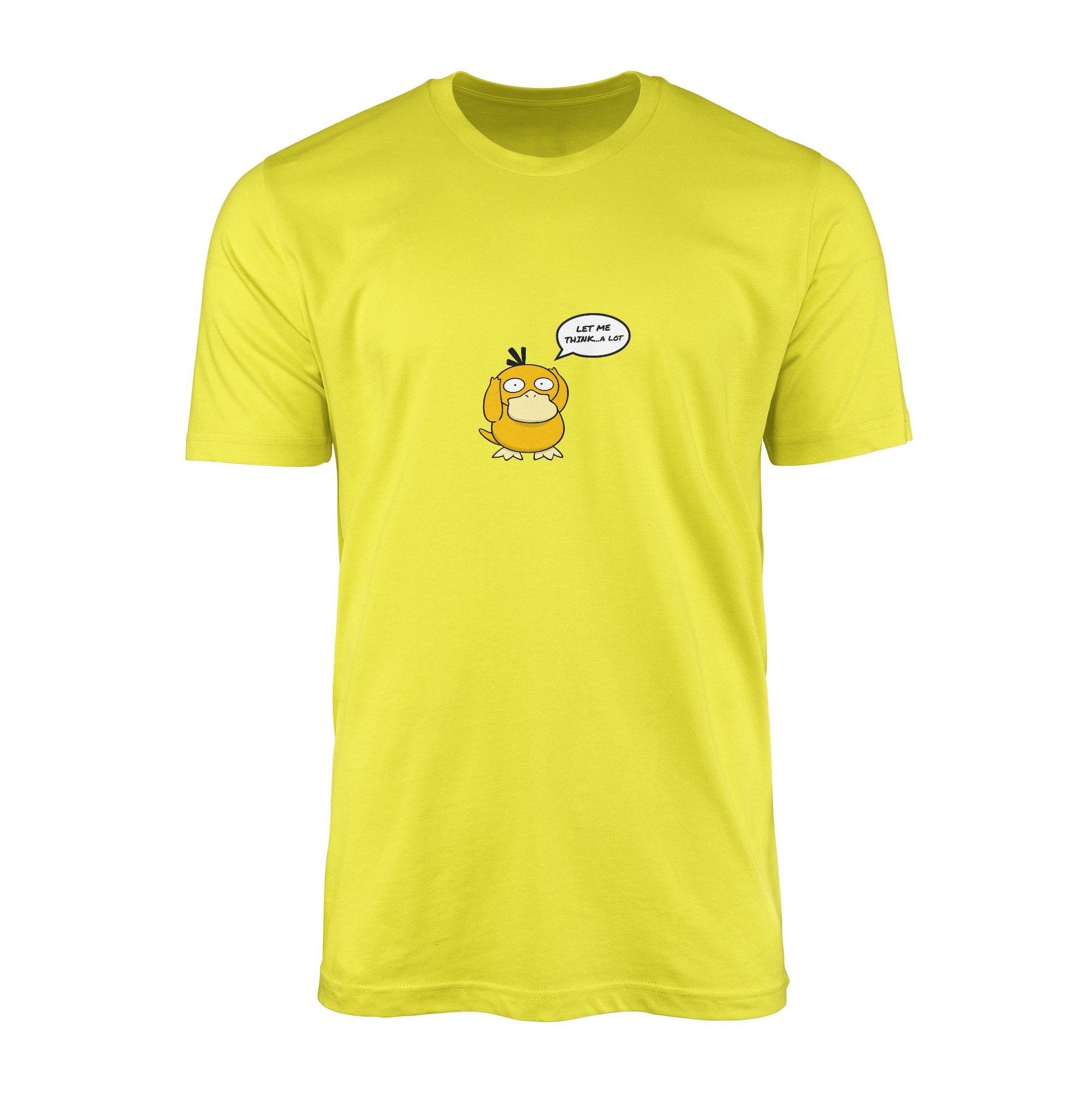 Let Me Think… A Lot | Psyduck Tişört M - Sarı