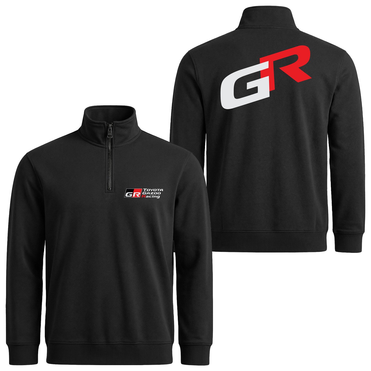 Toyota Gazoo Racing Yarım Fermuarlı Sweatshirt M - Siyah