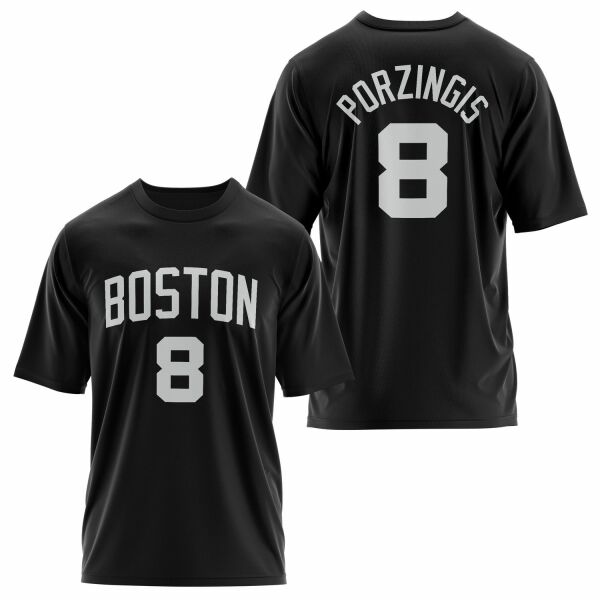 Kristaps Porzingis 24/25 Forma Oversize Tişört S - Siyah