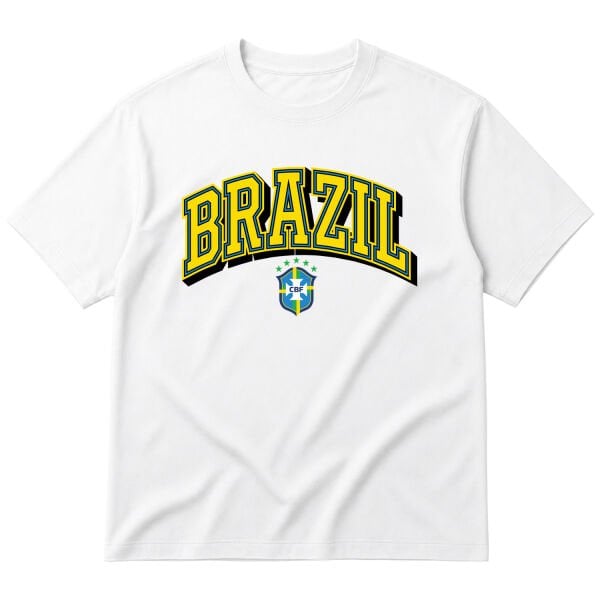 Brezilya 2026 Varsity Oversize Tişört