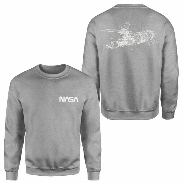 NASA Retro Mechanisms Graphic v2.0 Sweatshirt XXL - Gri
