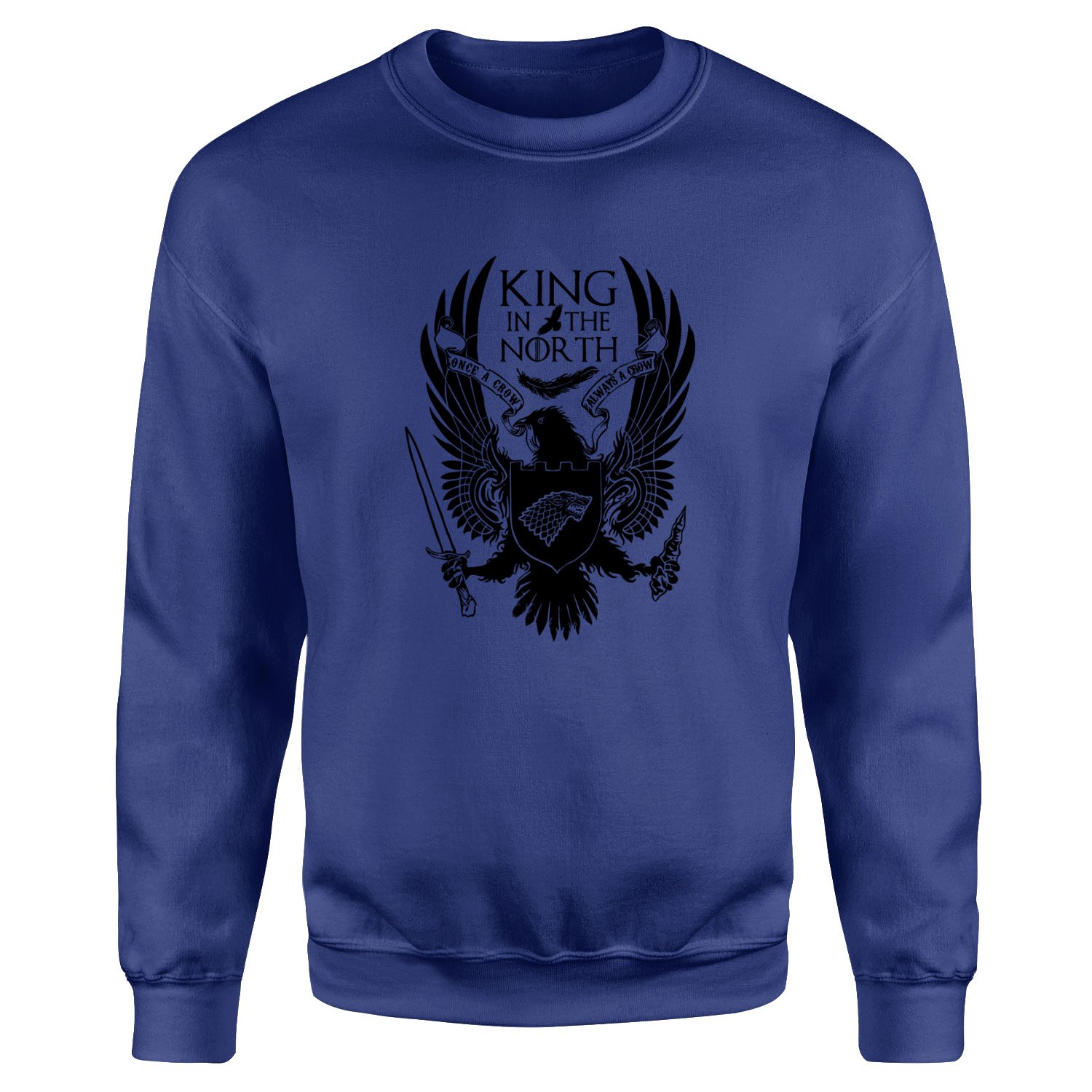 King in the North Sweatshirt L - İndigo Mavisi
