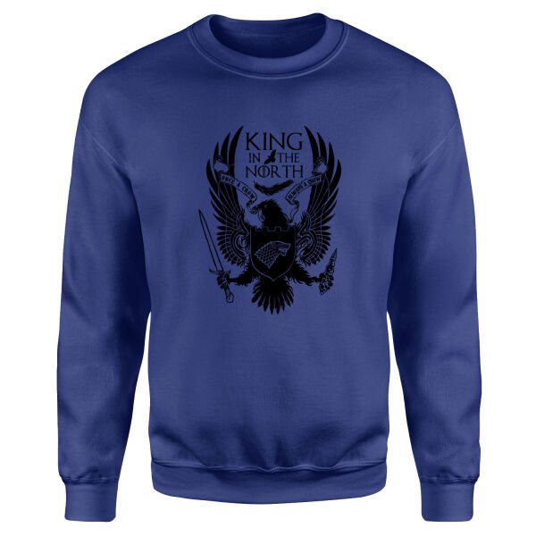 King in the North Sweatshirt L - İndigo Mavisi