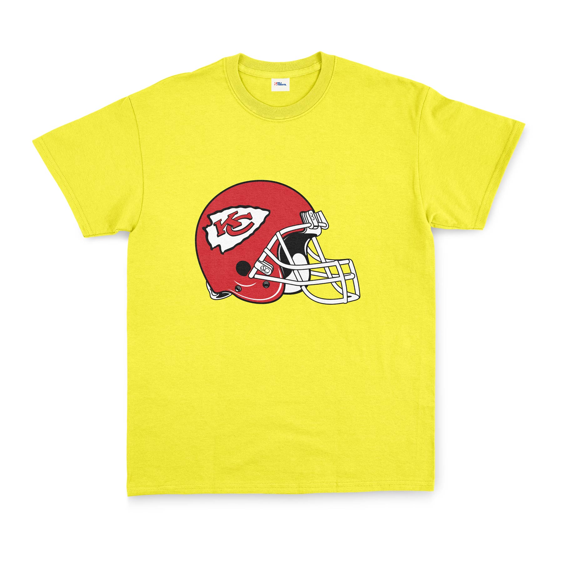 Kansas City Chiefs Helmet Tişört L - Sarı