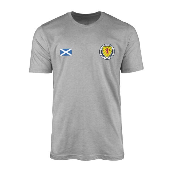 İskoçya FF Tişört L - Gri
