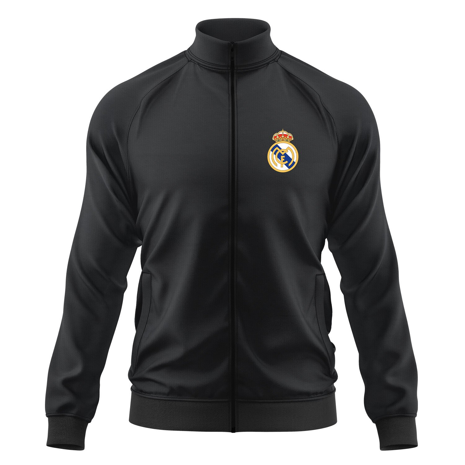 Real Madrid Fermuarlı Sweatshirt XXL - Siyah