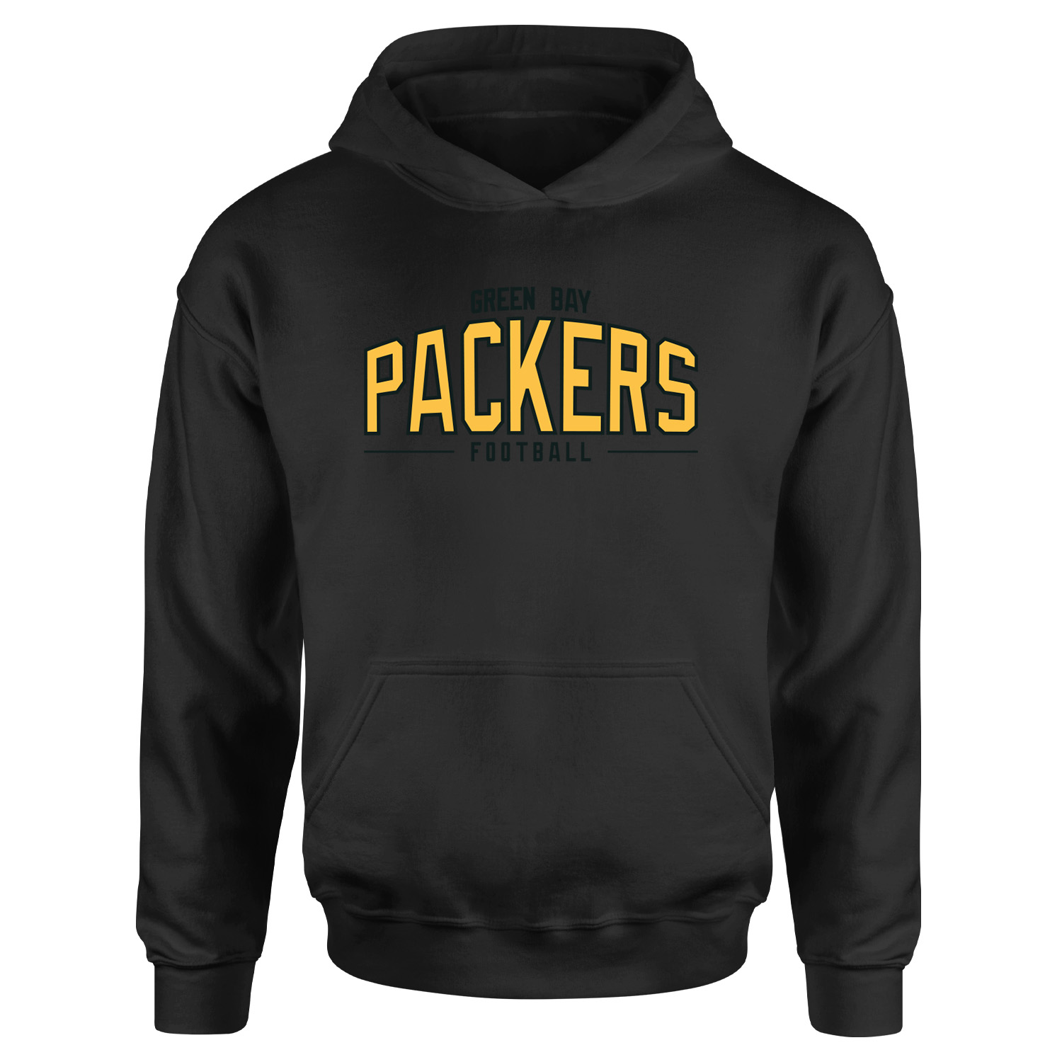 Green Bay Packers B Hoodie XXL - Siyah