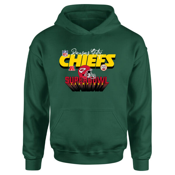Kansas City Chiefs SB Champions Hoodie XL - Nefti Yeşili