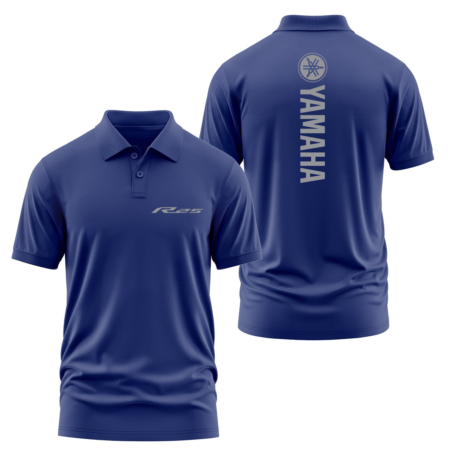 Yamaha R25 Polo Tişört XXL - İndigo Mavisi
