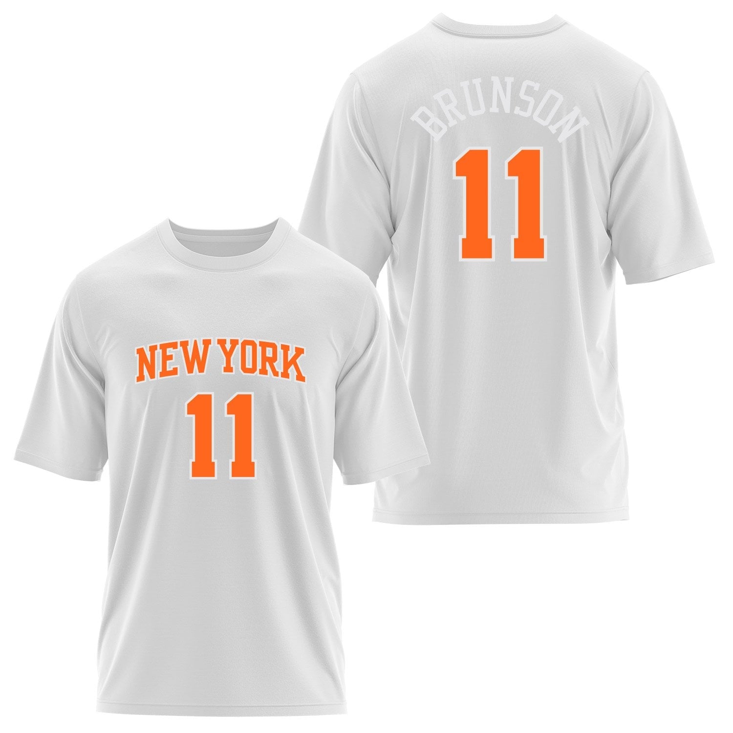 Jalen Brunson 11 New York Oversize Tişört L - Beyaz | OUTLET