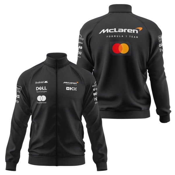 McLaren Racing Teamline White Fermuarlı Sweatshirt