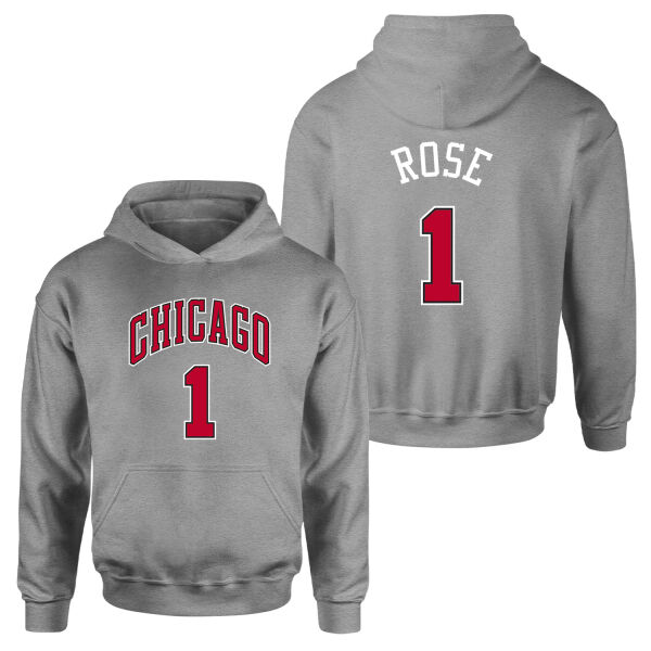Derrick Rose Chicago THRBCK 1 Forma Hoodie L - Gri