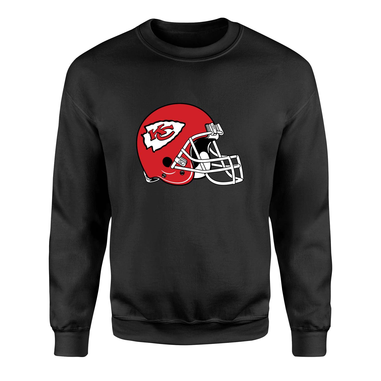 Kansas City Chiefs Helmet Sweatshirt XXL - Siyah