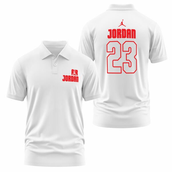 Air Jordan Block 23 Polo Tişört XL - Beyaz