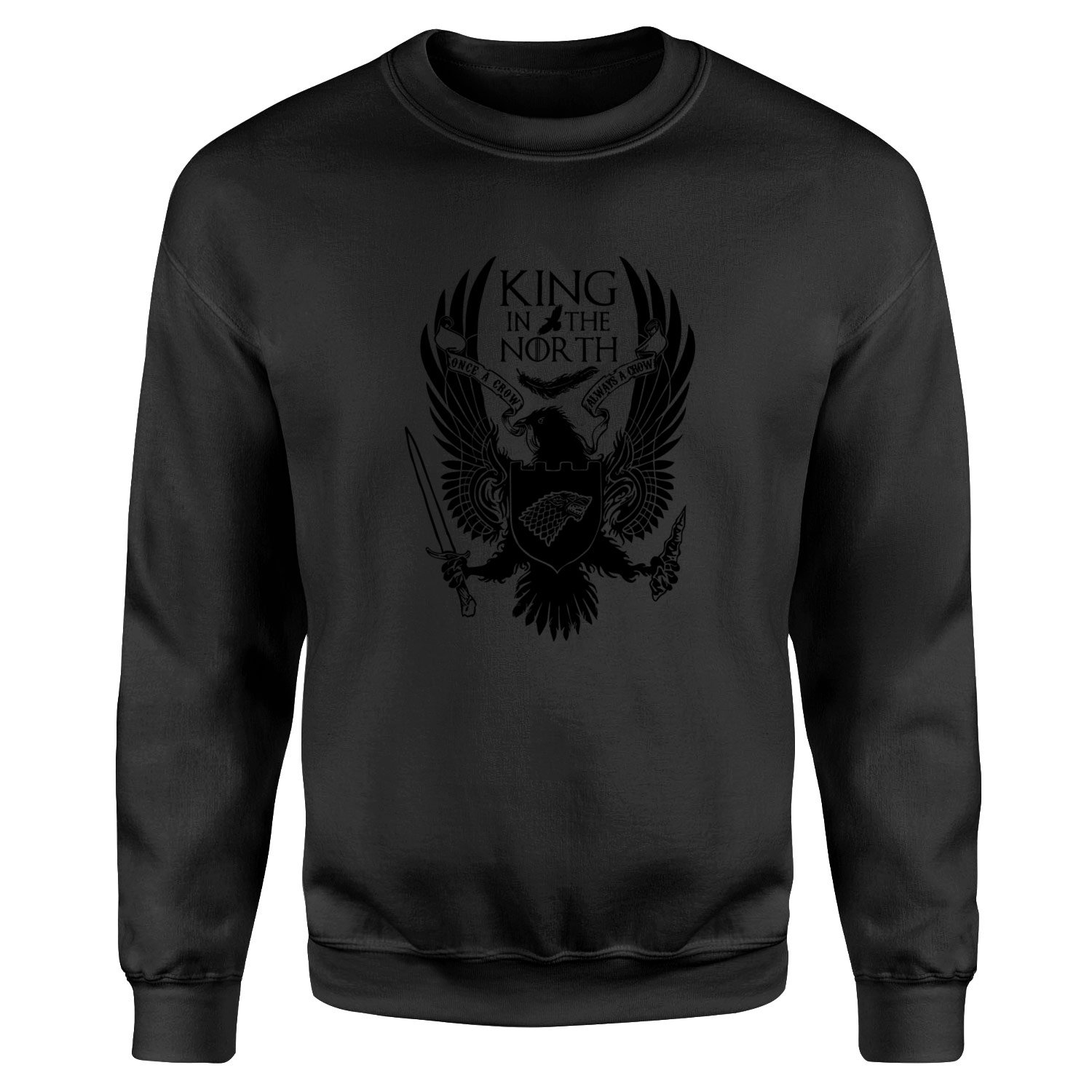 King in the North Sweatshirt XL - Siyah