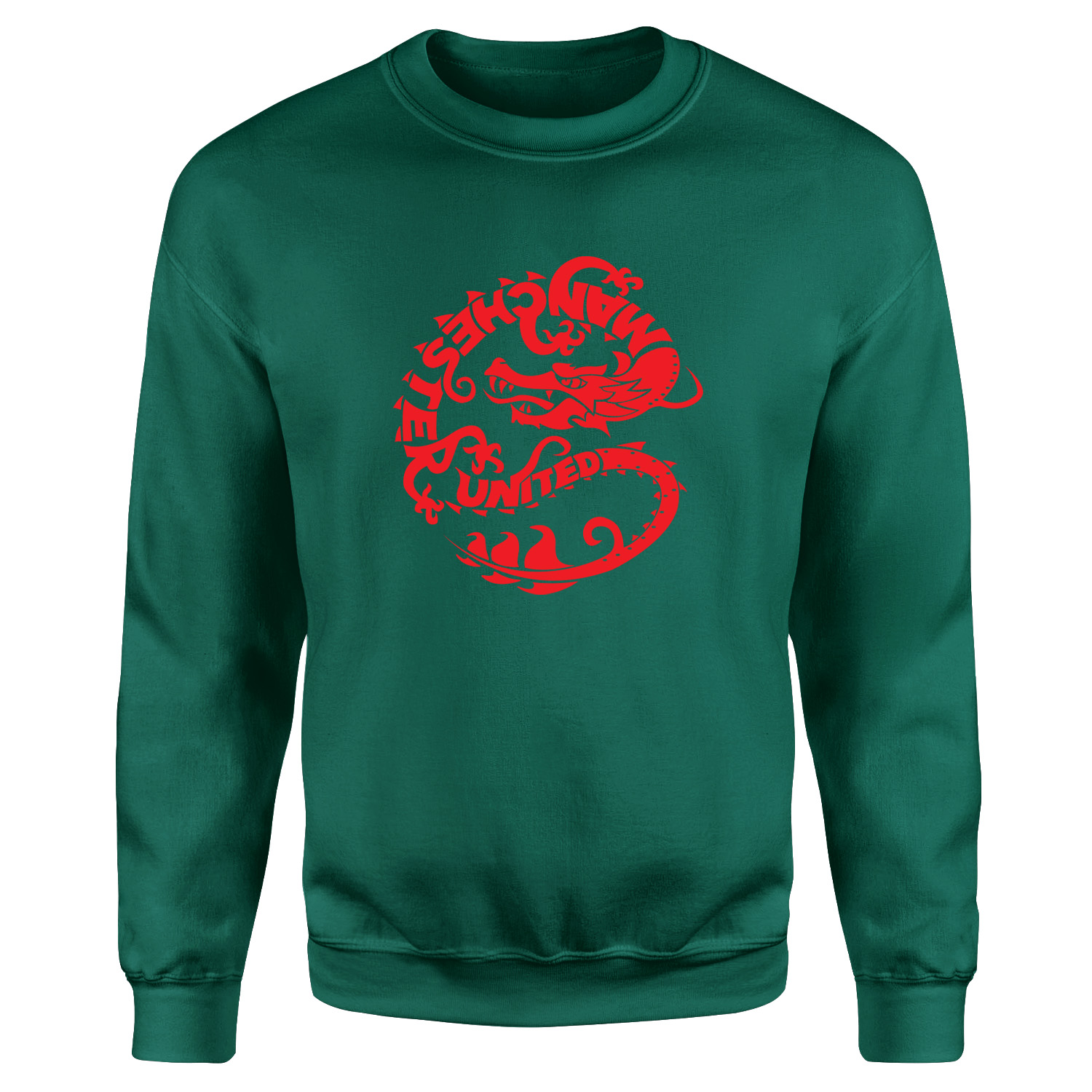 MANU Dragon Sweatshirt L - Nefti Yeşili