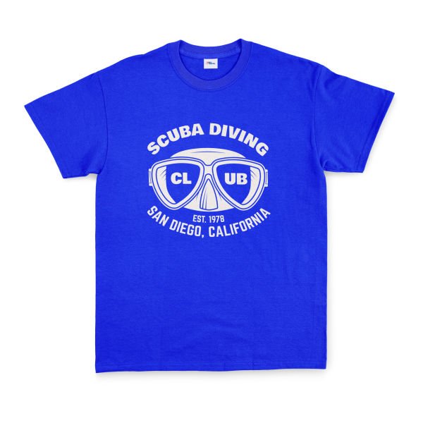 Scuba Diving Club Tişört S - Mavi