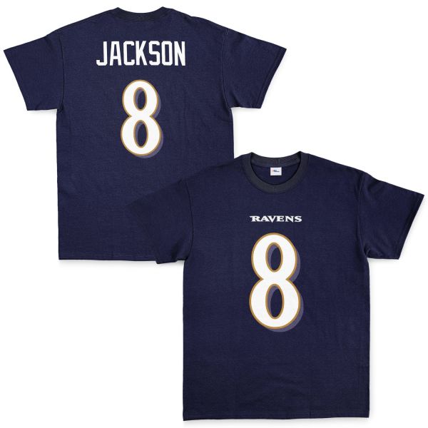 Lamar Jackson Baltimore Ravens Tişört L - Lacivert