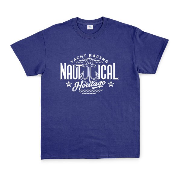 Nautical Heritage Tişört L - İndigo Mavisi