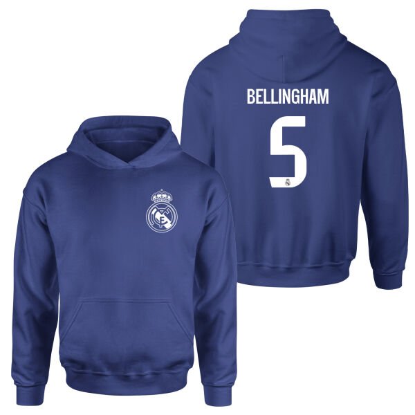 Jude Bellingham RM WH Forma Hoodie M - İndigo Mavisi