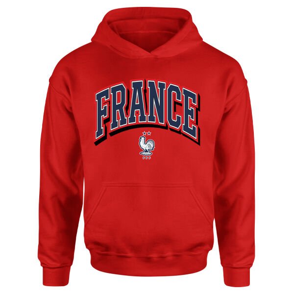 Fransa 2026 Varsity Hoodie XL - Kırmızı