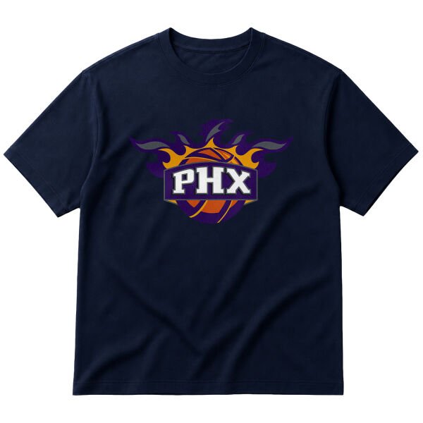 PHX Oversize Tişört S - İndigo Mavisi