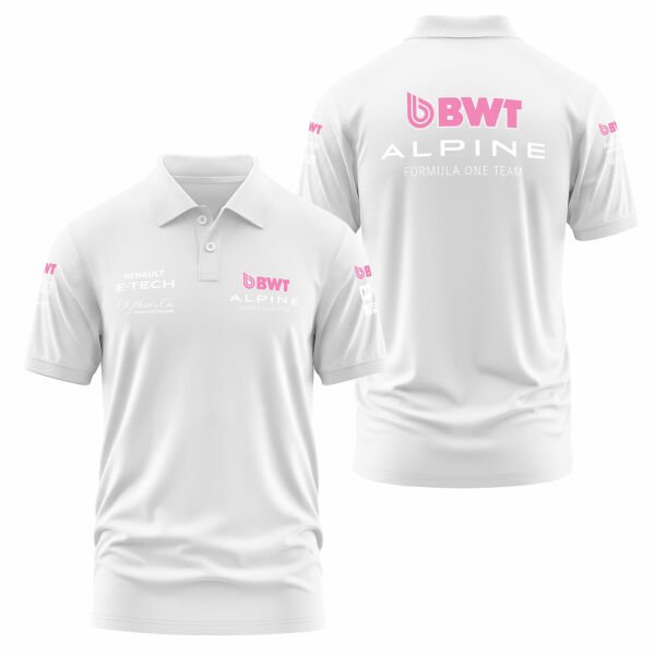 Alpine Racing 2025 Teamline Polo Tişört M - Beyaz