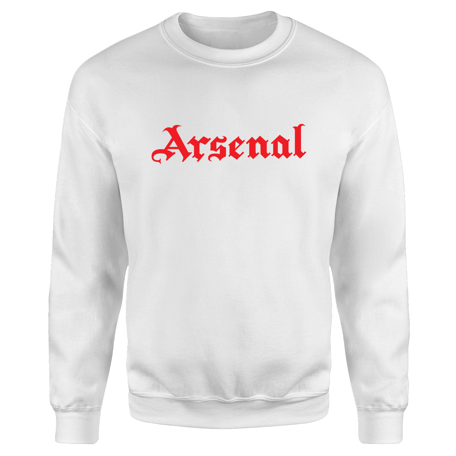 Arsenal Black Letters R Sweatshirt S - Beyaz