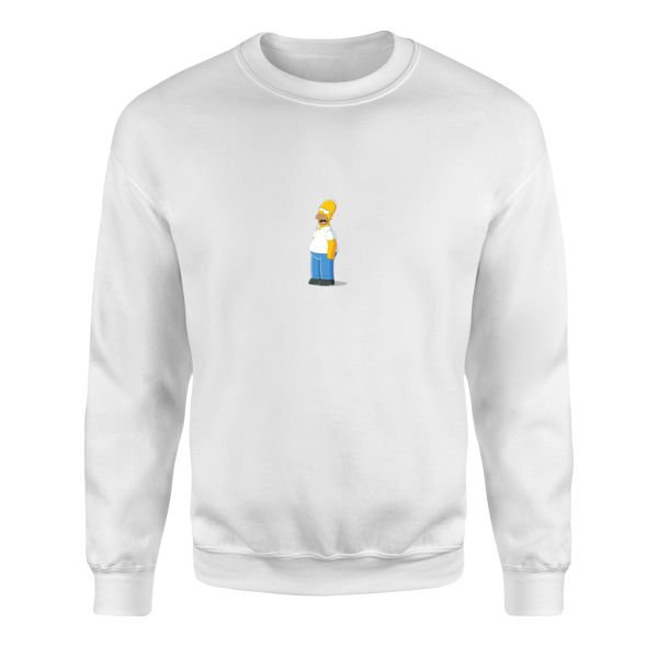 Homer Simpson, Everyday Hero | The Simpsons Sweatshirt XL - Beyaz