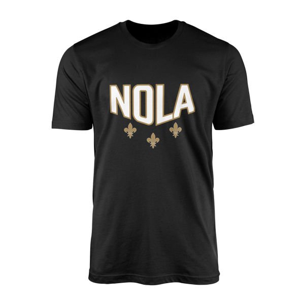 Fleur-de-lis New Orleans Tişört S - Siyah