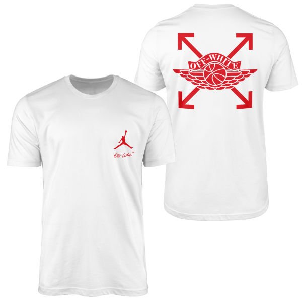 Air Jordan OFF Tişört L - Beyaz