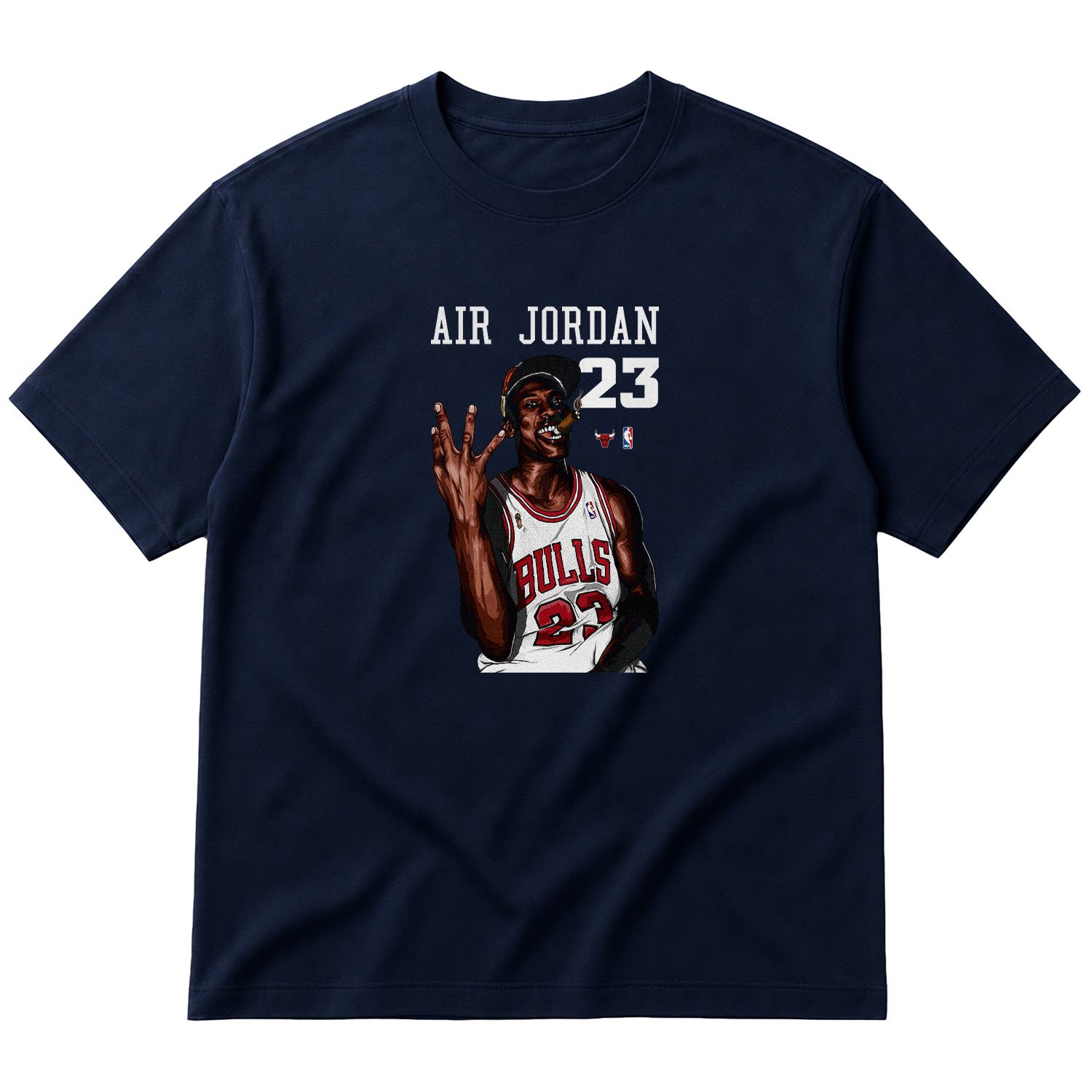 4th Time Is The Charm | Michael Jordan Oversize Tişört L - İndigo Mavisi