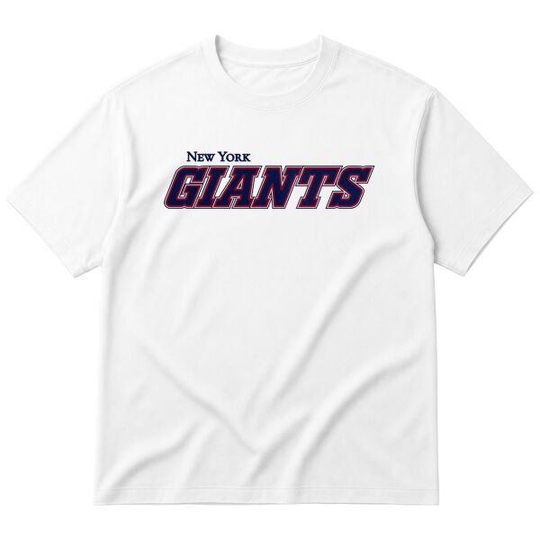 NEW YORK Giants Football Oversize Tişört S - Beyaz