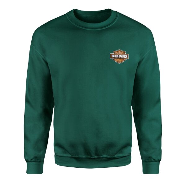Harley Davidson Sweatshirt L - Nefti Yeşili