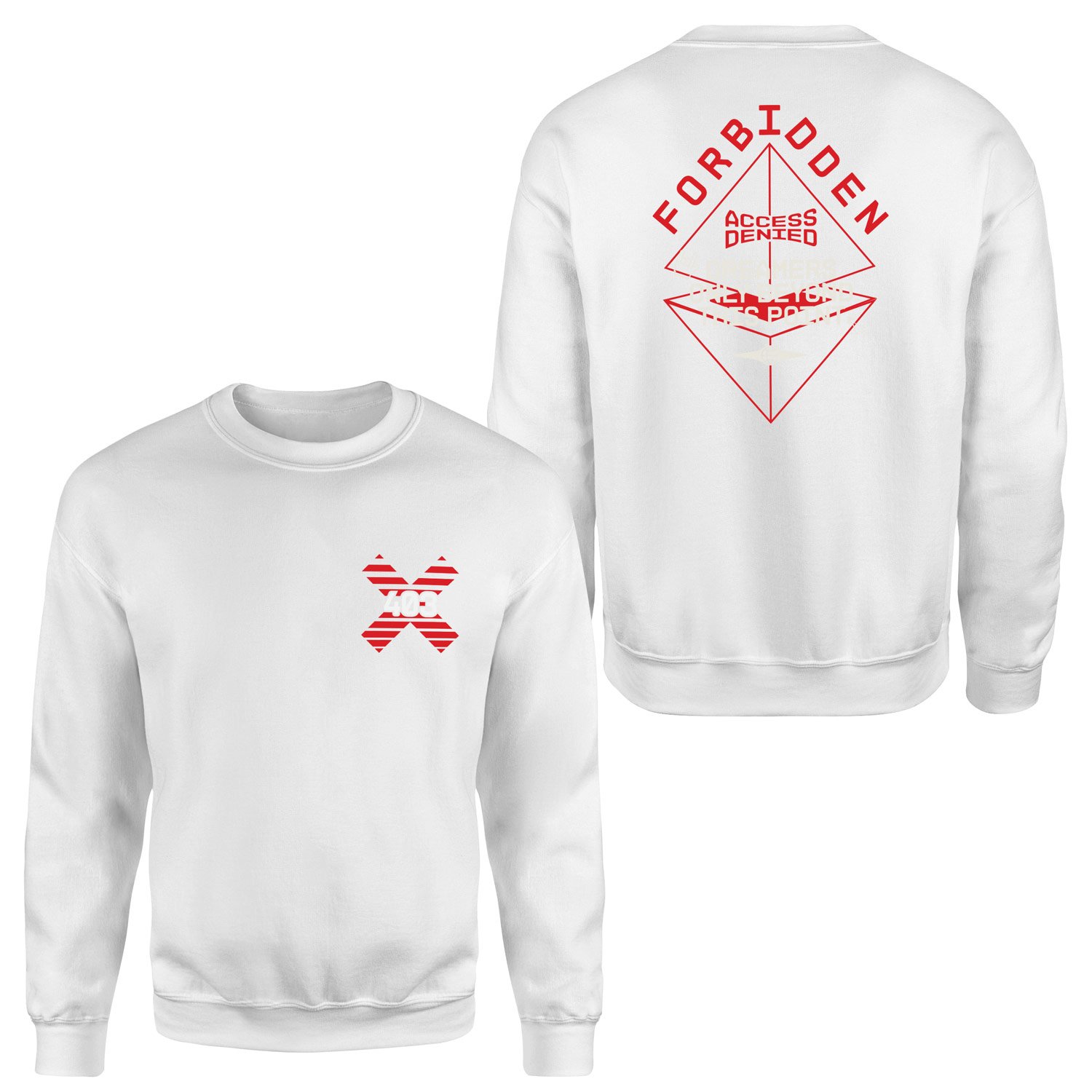HTTP 403 FORBIDDEN: Access Denied Sweatshirt XL - Beyaz