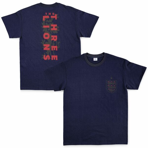 Three Lions | İngiltere Tişört XXL - İndigo Mavisi