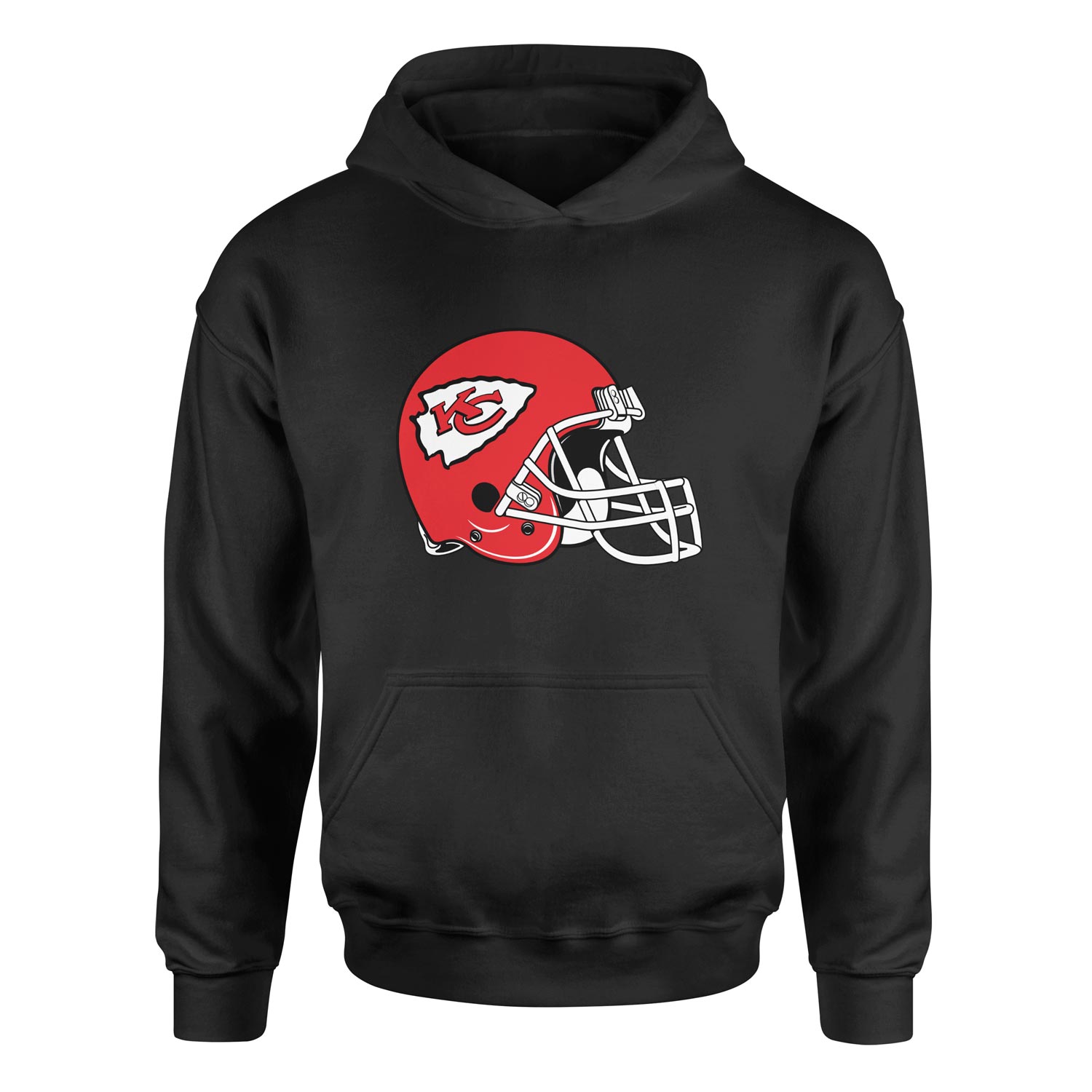Kansas City Chiefs Helmet Hoodie M - Siyah