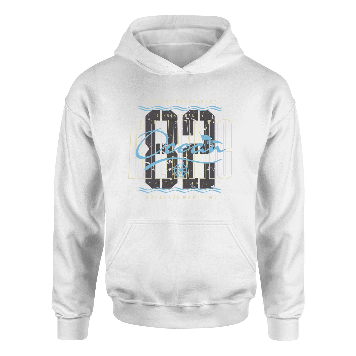 Atlantic Ocean Hoodie XXL - Beyaz