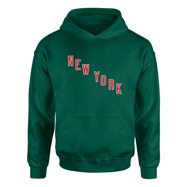 New York Rangers Shield Hoodie L - Nefti Yeşili