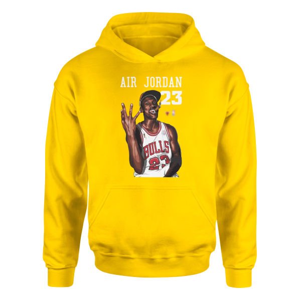 4th Time Is The Charm | Michael Jordan Hoodie S - Sarı