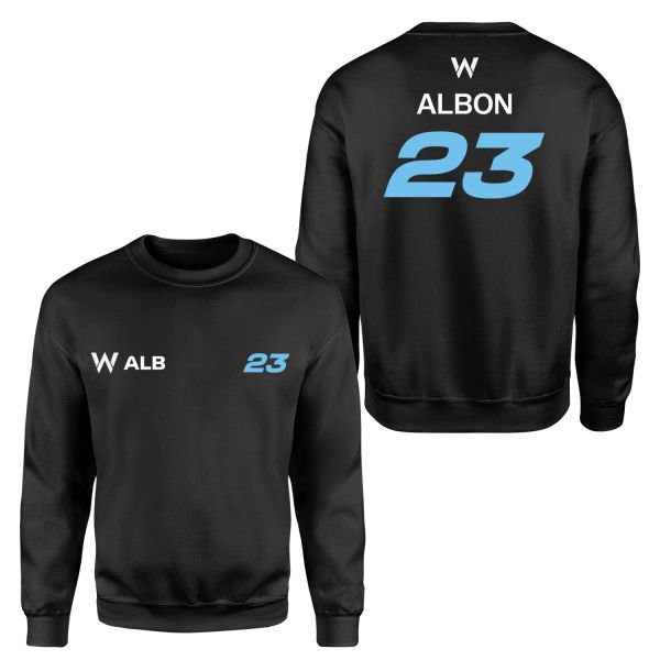 Alexander Albon 23 Driver Basic Sweatshirt M - Siyah