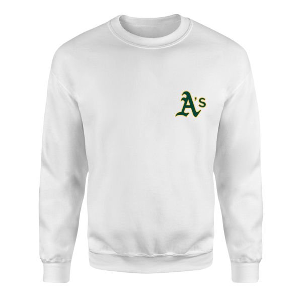 Oakland Athletics Sweatshirt M - Beyaz