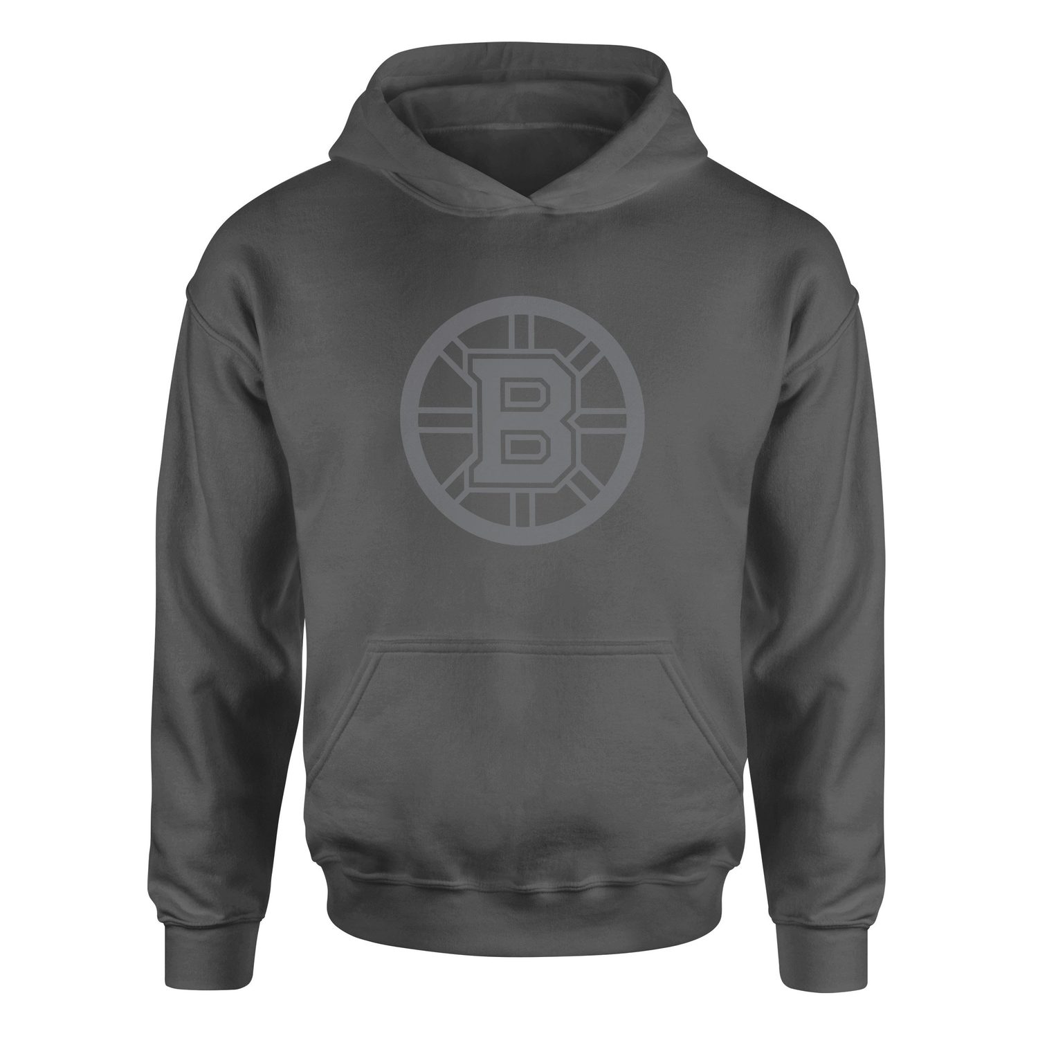 Boston Bruins Muted Black Hoodie M - Füme