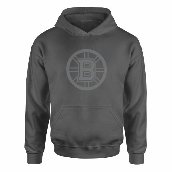 Boston Bruins Muted Black Hoodie M - Füme
