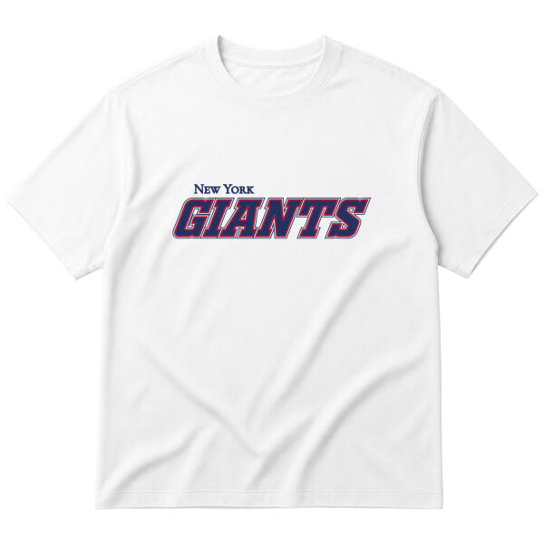 NEW YORK Giants Football Oversize Tişört M - Beyaz