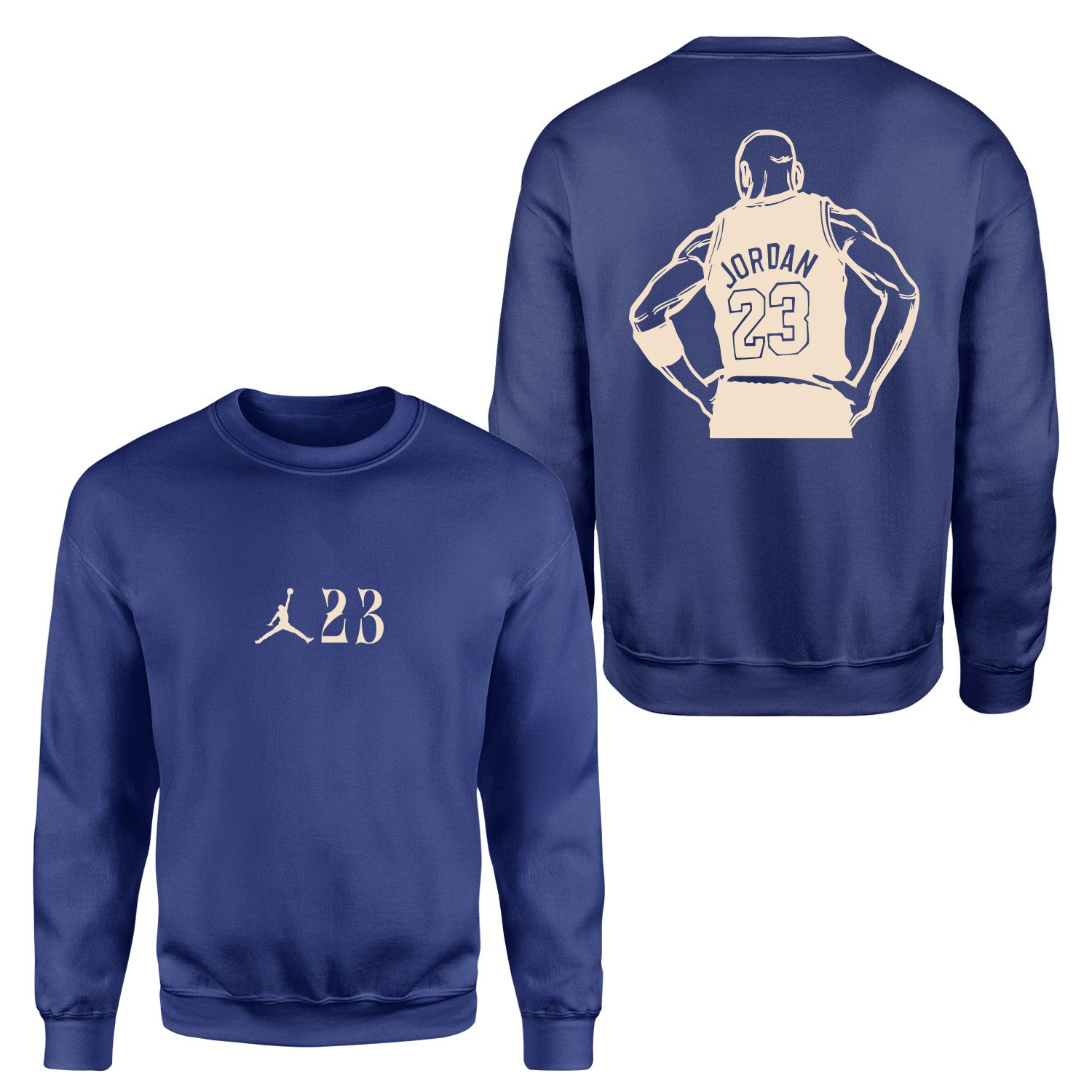 MJ 23 Unstoppable Cream |  Air Jordan Sweatshirt XXL - İndigo Mavisi