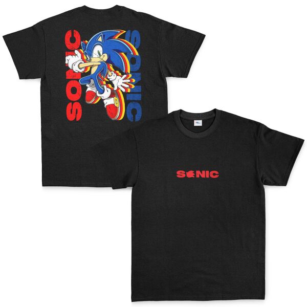 Sonic The Hedgehog Tişört M - Siyah | OUTLET