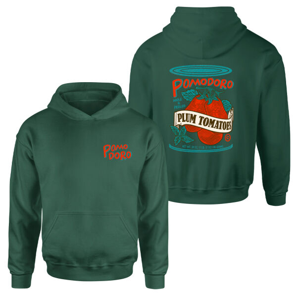 Pomodoro Whole & Peeled Hoodie M - Nefti Yeşili